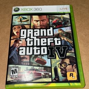 Grand theft auto 4, Xbox 360 with map
